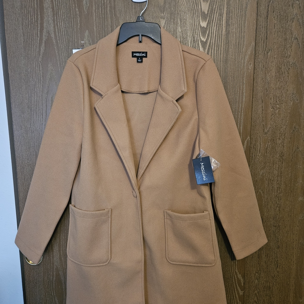 Massini Women's Camel Trench Coat